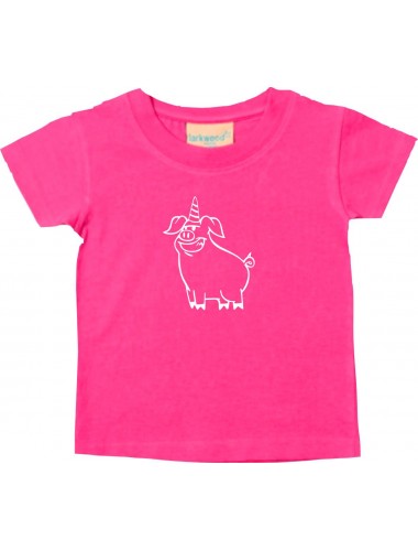 Kinder T-Shirt lustige Tiere Einhornschwein, Einhorn, Schwein, Ferkel
