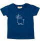 Kinder T-Shirt lustige Tiere Einhornschwein, Einhorn, Schwein, Ferkel navy, 0-6 Monate