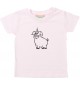 Kinder T-Shirt lustige Tiere Einhornschwein, Einhorn, Schwein, Ferkel rosa, 0-6 Monate