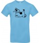 Kinder-Shirt lustige Tiere Einhornkuh, Einhorn, Kuh , hellblau, 104