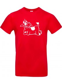 Kinder-Shirt lustige Tiere Einhornkuh, Einhorn, Kuh , rot, 104