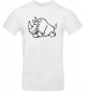 Kinder-Shirt lustige Tiere Einhornnashorn, Einhorn, Nashorn, weiss, 104