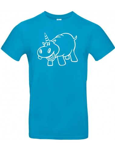 Kinder-Shirt lustige Tiere Einhornnilpferd, Einhorn, Nilpferd, atoll, 104