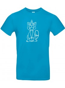 Kinder-Shirt lustige Tiere Einhornkatze, Einhorn, Katze, atoll, 104
