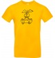 Kinder-Shirt lustige Tiere Einhornhase, Einhorn, Hase, gelb, 104