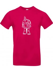 Kinder-Shirt lustige Tiere Einhornschildkröte, Einhorn, Schildkröte pink, 104