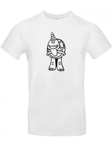 Kinder-Shirt lustige Tiere Einhornschildkröte, Einhorn, Schildkröte weiss, 104