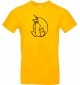 Kinder-Shirt lustige Tiere Einhornpinguin, Einhorn, Pinguin gelb, 104