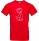 Kinder-Shirt lustige Tiere Einhornhund, Einhorn, Hund, rot, 104