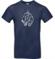 Kinder-Shirt lustige Tiere Einhornelefant, Einhorn, Elefant blau, 104