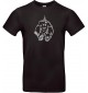 Kinder-Shirt lustige Tiere Einhornelefant, Einhorn, Elefant schwarz, 104