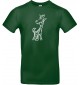 Kinder-Shirt lustige Tiere Einhorngiraffe, Einhorn, Giraffe, dunkelgruen, 104