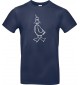 Kinder-Shirt lustige Tiere Einhornente, Einhorn, Ente, blau, 104