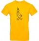 Kinder-Shirt lustige Tiere Einhornente, Einhorn, Ente, gelb, 104