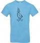 Kinder-Shirt lustige Tiere Einhornente, Einhorn, Ente, hellblau, 104