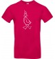 Kinder-Shirt lustige Tiere Einhornente, Einhorn, Ente, pink, 104