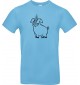 Kinder-Shirt lustige Tiere Einhornschwein, Einhorn, Schwein, Ferkel, hellblau, 104