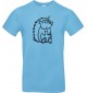Kinder-Shirt lustige Tiere Einhornigel, Einhorn, Igel, hellblau, 104
