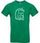 Kinder-Shirt lustige Tiere Einhornigel, Einhorn, Igel, kellygreen, 104