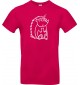 Kinder-Shirt lustige Tiere Einhornigel, Einhorn, Igel, pink, 104