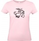 Lady T-Shirt lustige Tiere Einhornziege, Einhorn, Ziege, rosa, L