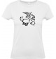 Lady T-Shirt lustige Tiere Einhornziege, Einhorn, Ziege, weiss, L