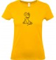 Lady T-Shirt lustige Tiere Einhorn Maus , Einhorn, Maus   gelb, L