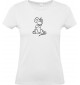 Lady T-Shirt lustige Tiere Einhorn Maus , Einhorn, Maus   weiss, L