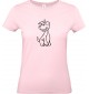 Lady T-Shirt lustige Tiere Einhornhund, Einhorn, Hund, rosa, L