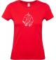 Lady T-Shirt lustige Tiere Einhornelefant, Einhorn, Elefant rot, L