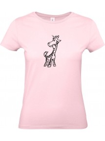 Lady T-Shirt lustige Tiere Einhorngiraffe, Einhorn, Giraffe,