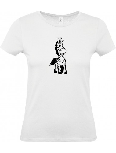 Lady T-Shirt lustige Tiere Einhornzebra, Einhorn, Zebra,
