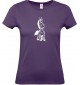 Lady T-Shirt lustige Tiere Einhornzebra, Einhorn, Zebra, lila, L