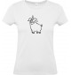 Lady T-Shirt lustige Tiere Einhornschwein, Einhorn, Schwein, Ferkel, weiss, L