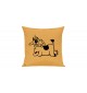 Sofa Kissen lustige Tiere Einhornkuh, Einhorn, Kuh , gelb