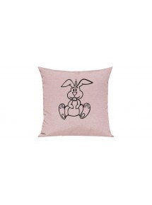 Sofa Kissen lustige Tiere Einhornhase, Einhorn, Hase, rosa