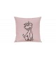 Sofa Kissen lustige Tiere Einhornhund, Einhorn, Hund, rosa