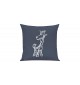 Sofa Kissen lustige Tiere Einhorngiraffe, Einhorn, Giraffe, blau