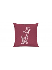 Sofa Kissen lustige Tiere Einhorngiraffe, Einhorn, Giraffe, pink