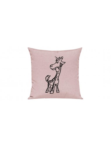 Sofa Kissen lustige Tiere Einhorngiraffe, Einhorn, Giraffe, rosa