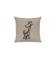 Sofa Kissen lustige Tiere Einhorngiraffe, Einhorn, Giraffe, sand