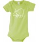 Baby Body lustige Tiere Einhornnilpferd, Einhorn, Nilpferd, gruen, 12-18 Monate