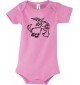 Baby Body lustige Tiere Einhornziege, Einhorn, Ziege, rosa, 12-18 Monate
