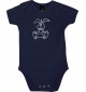 Baby Body lustige Tiere Einhornhase, Einhorn, Hase, blau, 12-18 Monate