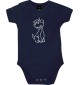 Baby Body lustige Tiere Einhornhund, Einhorn, Hund, blau, 12-18 Monate