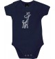 Baby Body lustige Tiere Einhorngiraffe, Einhorn, Giraffe, blau, 12-18 Monate