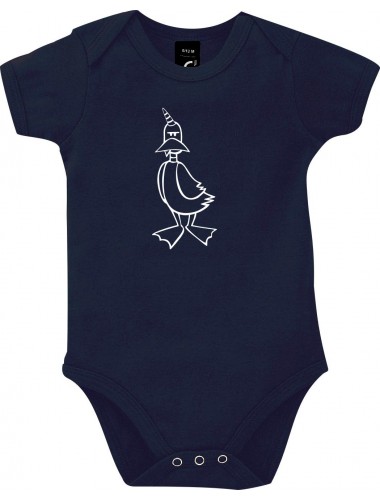 Baby Body lustige Tiere Einhornente, Einhorn, Ente, blau, 12-18 Monate