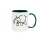 Kaffeepott lustige Tiere Einhornnilpferd, Einhorn, Nilpferd