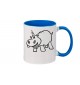 Kaffeepott lustige Tiere Einhornnilpferd, Einhorn, Nilpferd, royal