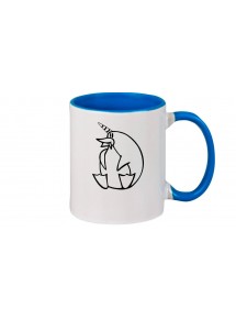 Kaffeepott lustige Tiere Einhornpinguin, Einhorn, Pinguin royal